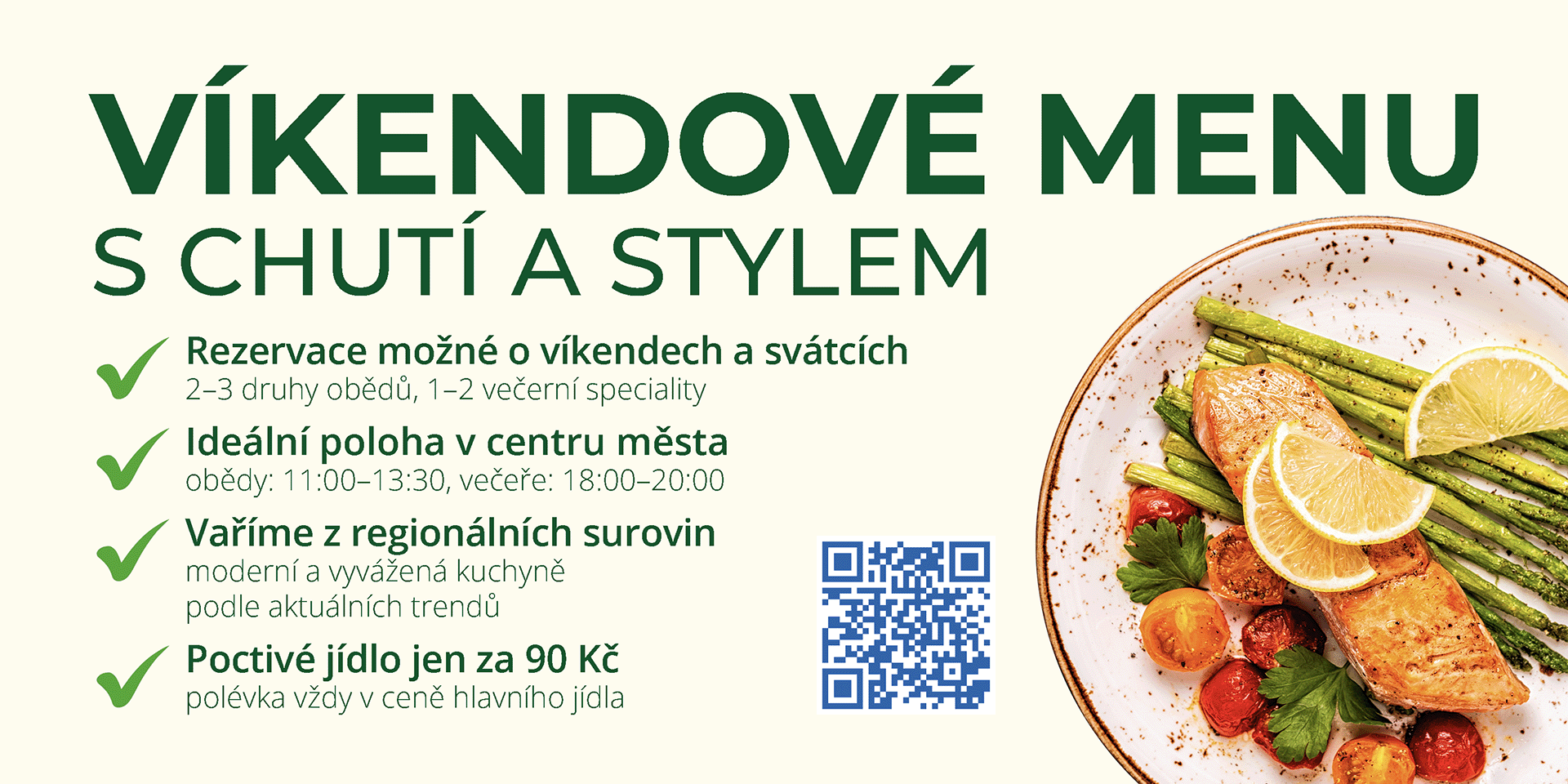 Víkendové menu s chutí a stylem